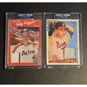 Sportscards Jersey Fusion All Sports 2021 Game Used Swatch Baseball Card Lot 2
